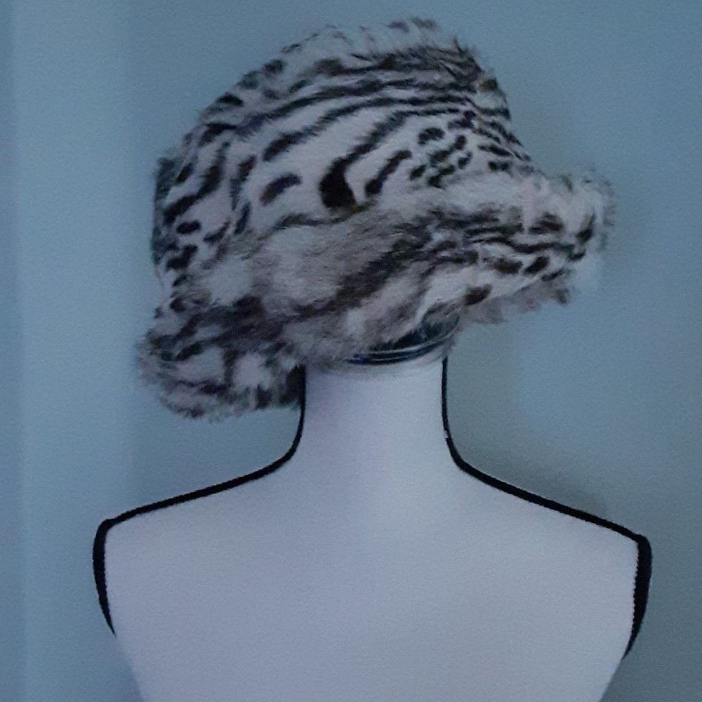 Cole Haan Rabbit Fur Hat. NWOT